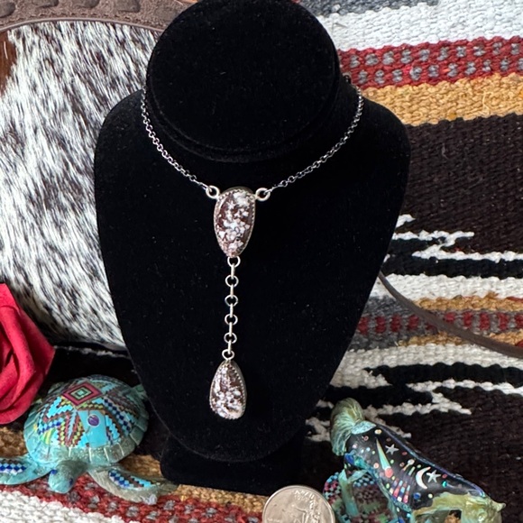 Wild Horse Sterling Silver Lariat Necklace